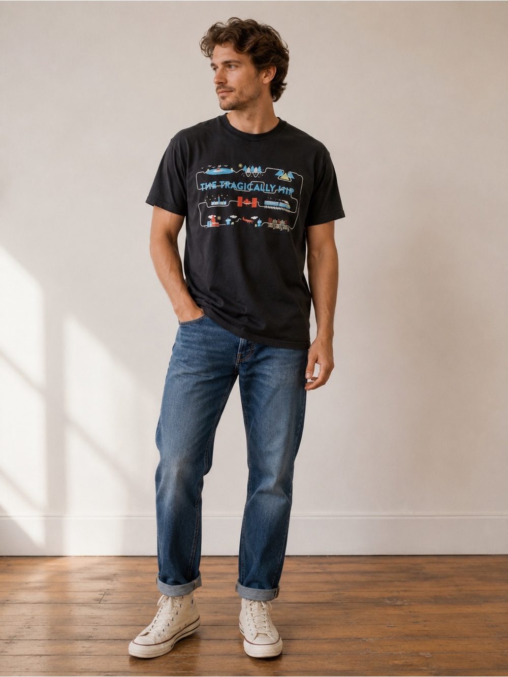The Tragically Hip Man Machine Poem 2016 Canada Tour Graphic Band Tee XL - Picture 9 of 10